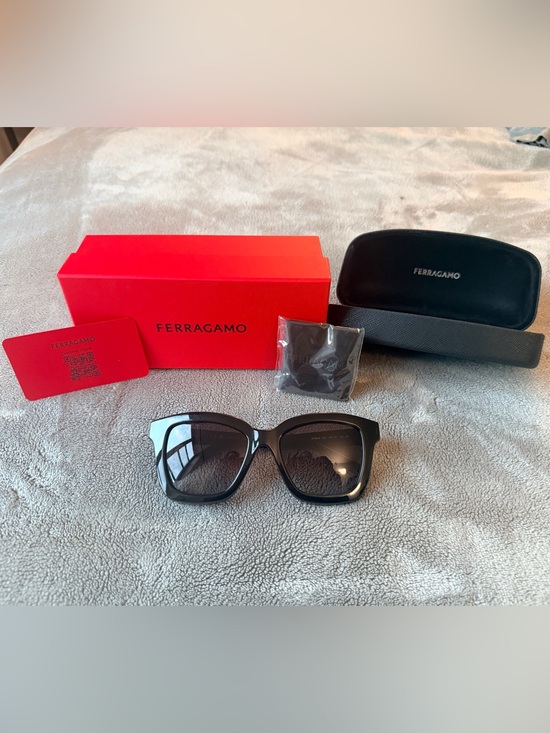 Salvatore Ferragamo Accessories - Salvatore Ferragamo Black Square Women’s Sunglasses- SF 955S